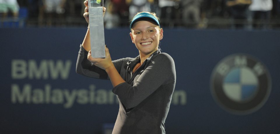 Donna Vekic won her very first WTA title at the BMW Malaysian Open