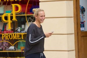 Donna Vekic in her hometown Osijek